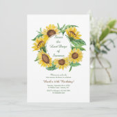 イエローサンフラワーズ招待状 招待状 (スタンド正面)