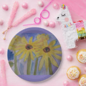 イエローサンフラワーズ紙プレート ペーパープレート (パーティー)