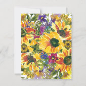 イエローサンフラワーズ60th誕生日パーティー 招待状 (裏面)