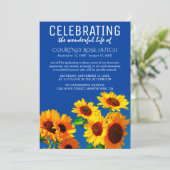 イエローサンフラワーズ&ブルースカイズお祝い・オブ・ライフ 招待状 (スタンド正面)