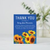 イエローサンフラワーズ&ブルースカイズサンキューカード サンキューカード (スタンド正面)