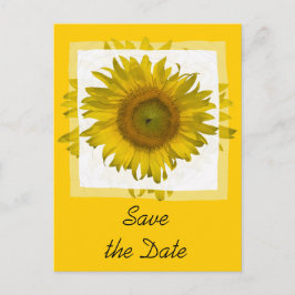 イエローサンフラワーセーブ・ザ・デート案内 案内ポストカード