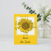 イエローサンフラワーセーブ・ザ・デート案内 案内ポストカード (スタンド正面)