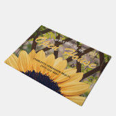 イエローサンフラワートレリス実在エステートオープンハウス ドアマット (アングル)