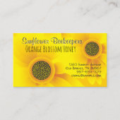 イエローサンフラワービーキーパーハニー 名刺 (正面)