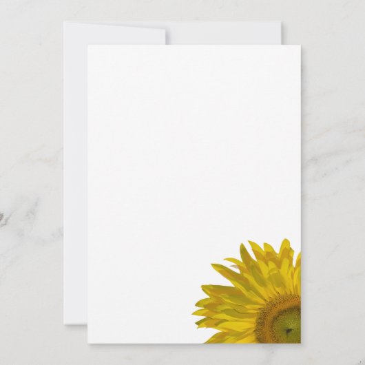 イエローサンフラワーファミリー懇親会招待状 招待状 (裏面)