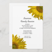 イエローサンフラワーファミリー懇親会招待状 招待状 (正面/裏面)