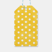 イエローサンフラワーファースト誕生日メッセージカード ギフトタグ (裏面)