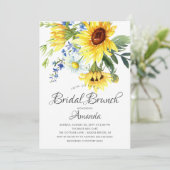 イエローサンフラワーブライダルシャワーブランチ 招待状 (スタンド正面)