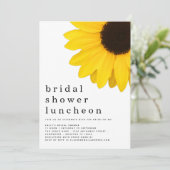 イエローサンフラワーブライダルシャワールンチョン 招待状 (スタンド正面)