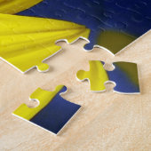 イエローサンフラワーブルービー ジグソーパズル (側面)