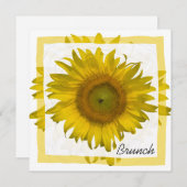 イエローサンフラワーマザーズデイブランチ 招待状 (正面/裏面)