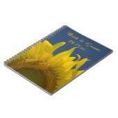 イエローサンフラワーライジング結婚ズゲストブック ノートブック (左側)