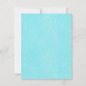 イエローサンフラワーヴィンテージアクアトラックウェディングシャワー 招待状 (裏面)