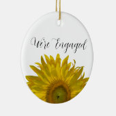 イエローサンフラワー婚約 セラミックオーナメント (右)