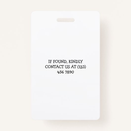 イエローサンフラワー幼稚園先生 バッジ (裏面)