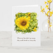 イエローサンフラワー悔やみや弔慰 カード (黄色い花)