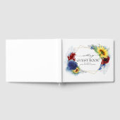 イエローサンフラワー秋の結婚式 ゲストブック (全面)