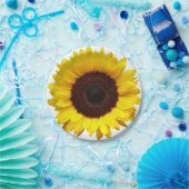 イエローサンフラワー紙ピクニックパーティー誕生日プレート ペーパープレート (パーティー)