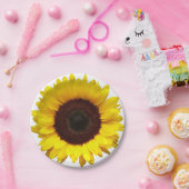 イエローサンフラワー紙ピクニックパーティー誕生日プレート ペーパープレート (パーティー)
