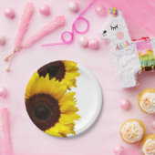 イエローサンフラワー紙ピクニックパーティー誕生日プレート ペーパープレート (パーティー)