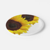 イエローサンフラワー紙ピクニックパーティー誕生日プレート ペーパープレート (アングル)