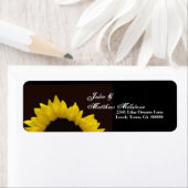 イエローサンフラワー結婚ズ住所 シール (インサイチュ)