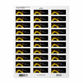 イエローサンフラワー結婚ズ住所 シール (フルシート)