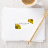 イエローサンフラワー結婚式の引き出物ラベル ラベル (インサイチュ)