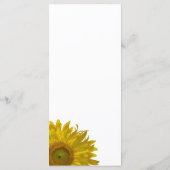 イエローサンフラワー結婚式 プログラム (裏面)