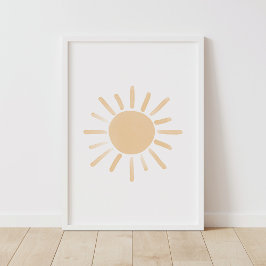 イエローサンボホベビー子供部屋デコール ポスター