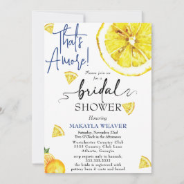イエローザアモーレモンレモンブライダルシャワー 招待状