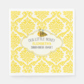イエローザリトルハニービー誕生日紙ナプキンズ スタンダードランチョンナプキン (正面)