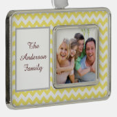 イエローシェブロン シルバープレートフレームオーナメント (右)