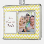 イエローシェブロン シルバープレートフレームオーナメント (左)