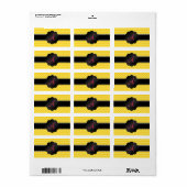 イエローシェブロン ラベル (フルシート)