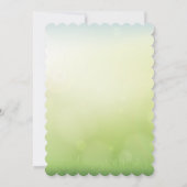 イエローシックイースターエッグ狩りバニーさくらんぼボウ 招待状 (裏面)