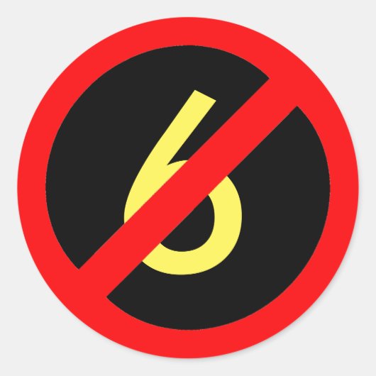 イエローシックスレッドサークルスラッシュfor All ラウンドシール (正面)