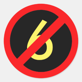 イエローシックスレッドサークルスラッシュfor All ラウンドシール