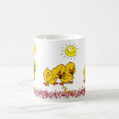 イエローシックフローラサンウォームマグ コーヒーマグカップ (中央)