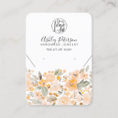 イエローシックフローラロゴジュエリーイヤリングネックレス 名刺 (正面)