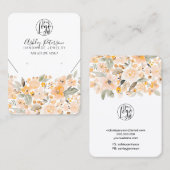 イエローシックフローラロゴジュエリーイヤリングネックレス 名刺 (正面/裏面)