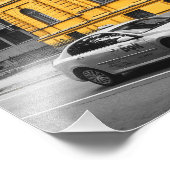 イエローシティ建物ミニマリスト写真 フォトプリント            (角)