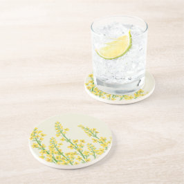 イエローシトリモダンンフローラ開花 コースター