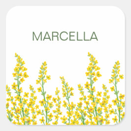 イエローシトリモダンンフローラ開花 スクエアシール