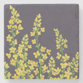 イエローシトリモダンンフローラ開花 ストーンコースター (正面)