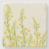 イエローシトリモダンンフローラ開花 ストーンコースター (正面)