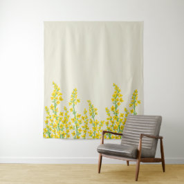 イエローシトリモダンンフローラ開花 タペストリー