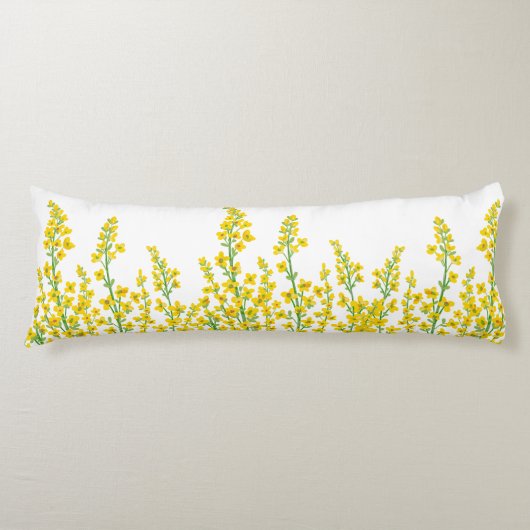 イエローシトリモダンンフローラ開花 ボディピロー (正面)
