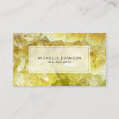 イエローシトリンクリスタルマッサージセラピスト 名刺 (正面)